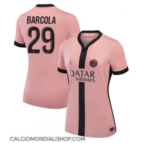 Maglie da calcio Paris Saint-Germain Bradley Barcola #29 Terza Maglia Femminile 2024-25 Manica Corta